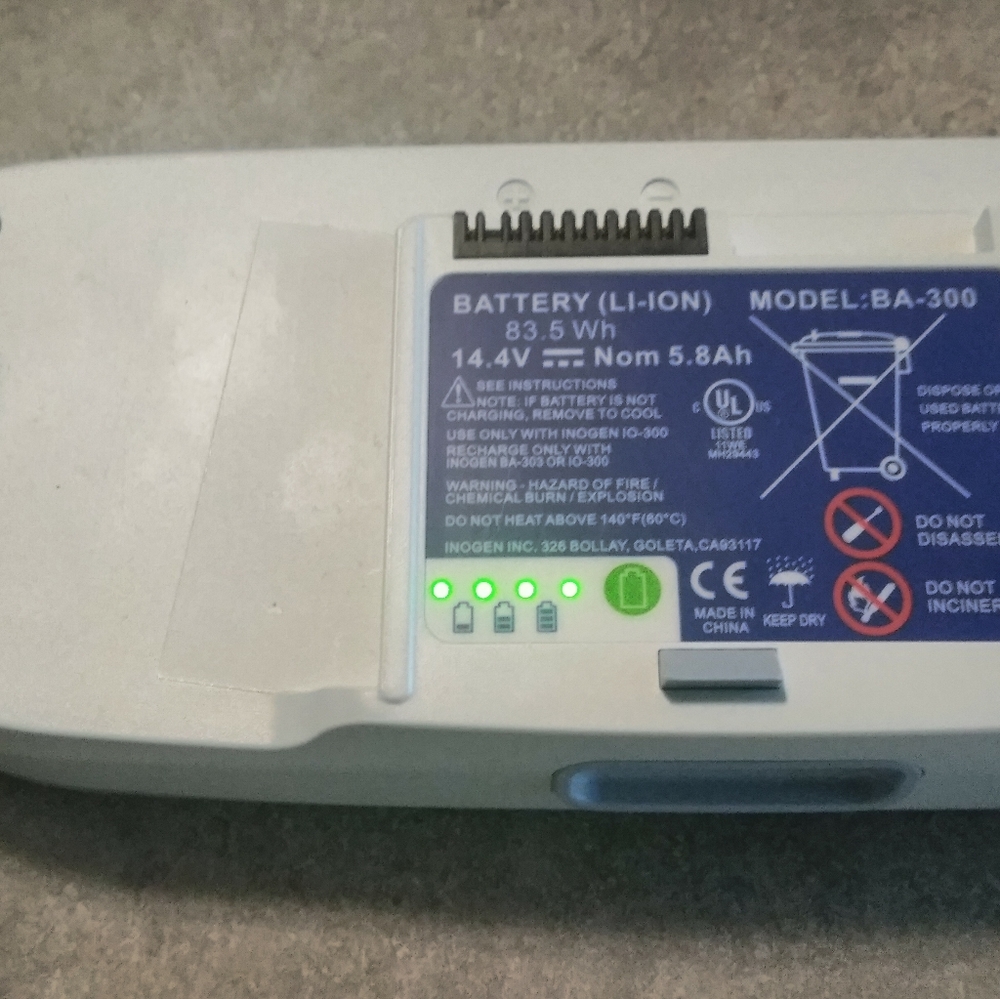 Inogen One G3 Portable Oxygen Concentrator Battery BA-300 Lot Of 2 - Picture 3 of 4